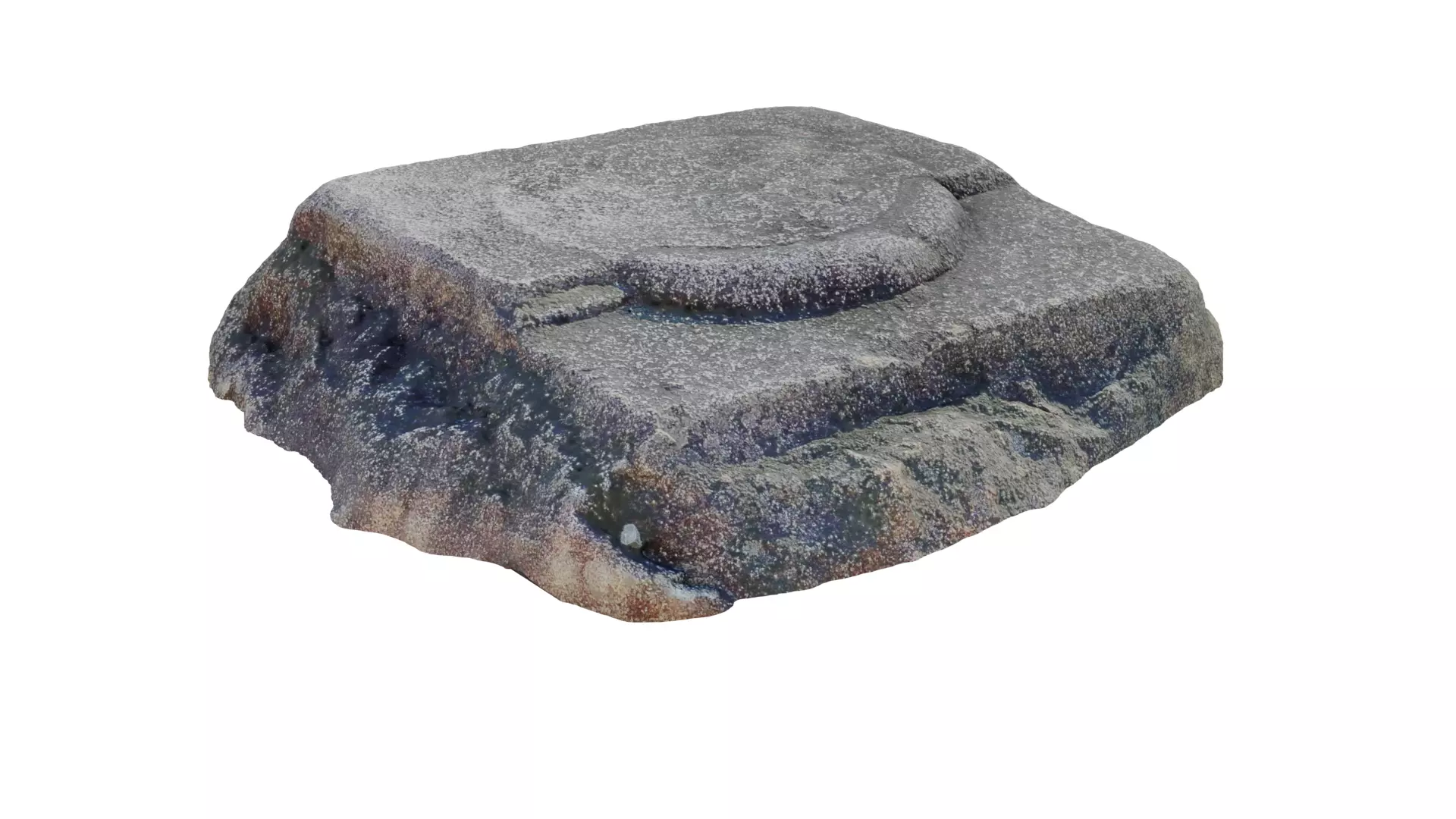 Korea Traditional Foundation Stone 3D model_0