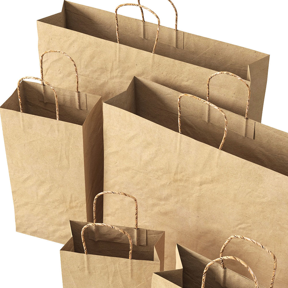 Paper bag 2 3D model_3