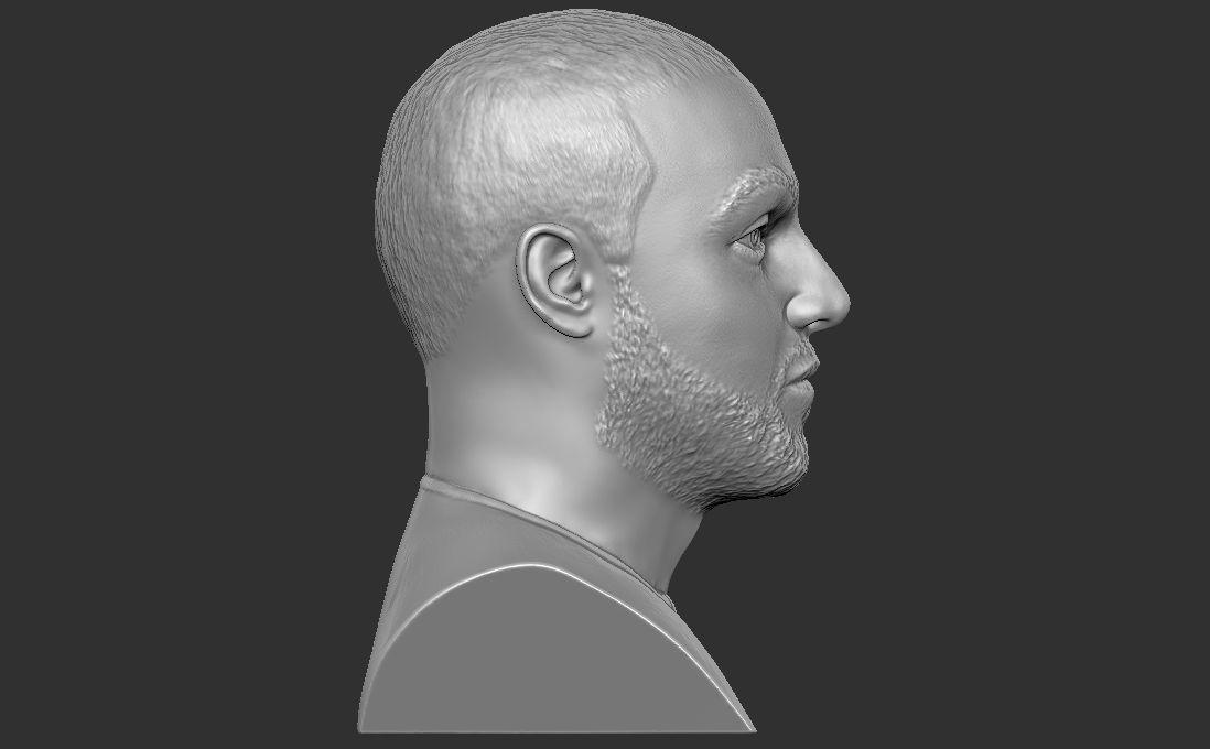 Mac Miller bust for 3D printing 3D print model_12