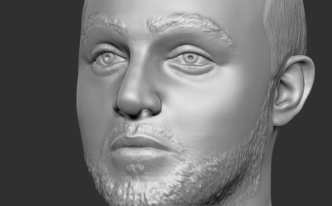Mac Miller bust for 3D printing 3D print model_18