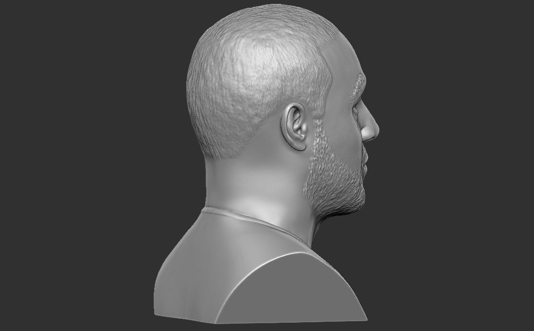 Mac Miller bust for 3D printing 3D print model_11