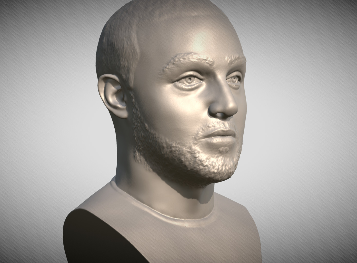 Mac Miller bust for 3D printing 3D print model_3