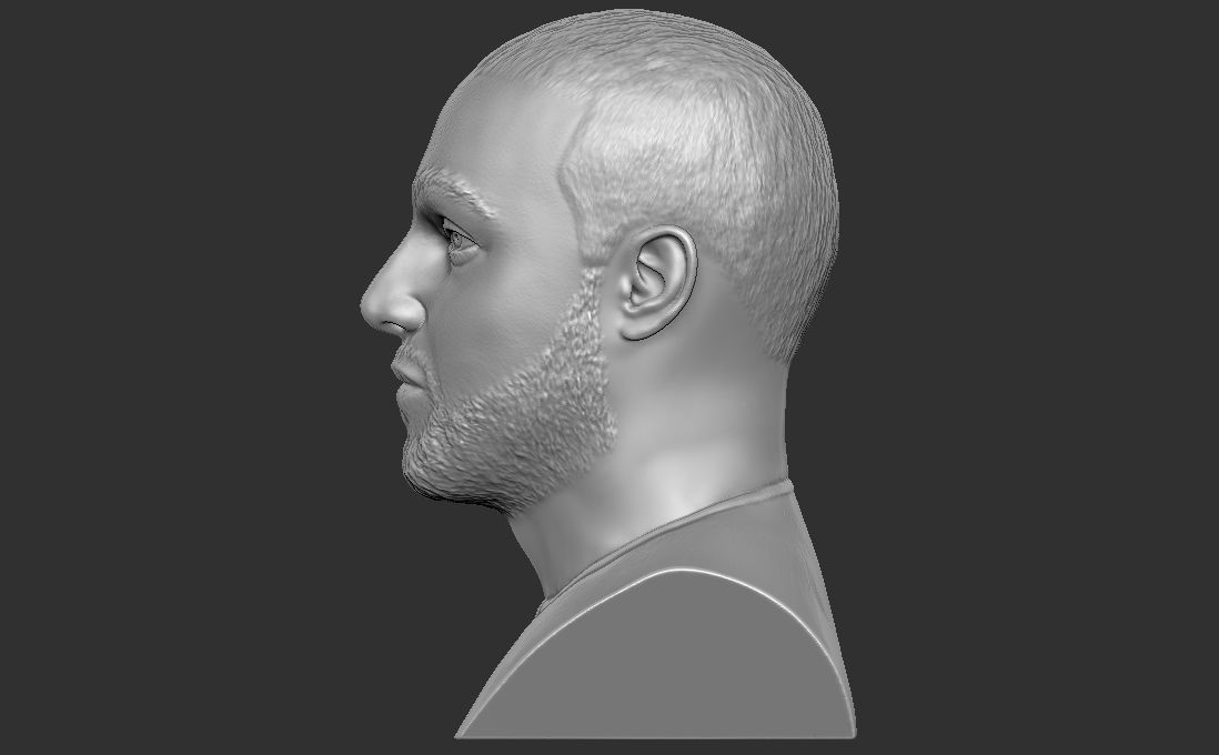 Mac Miller bust for 3D printing 3D print model_9