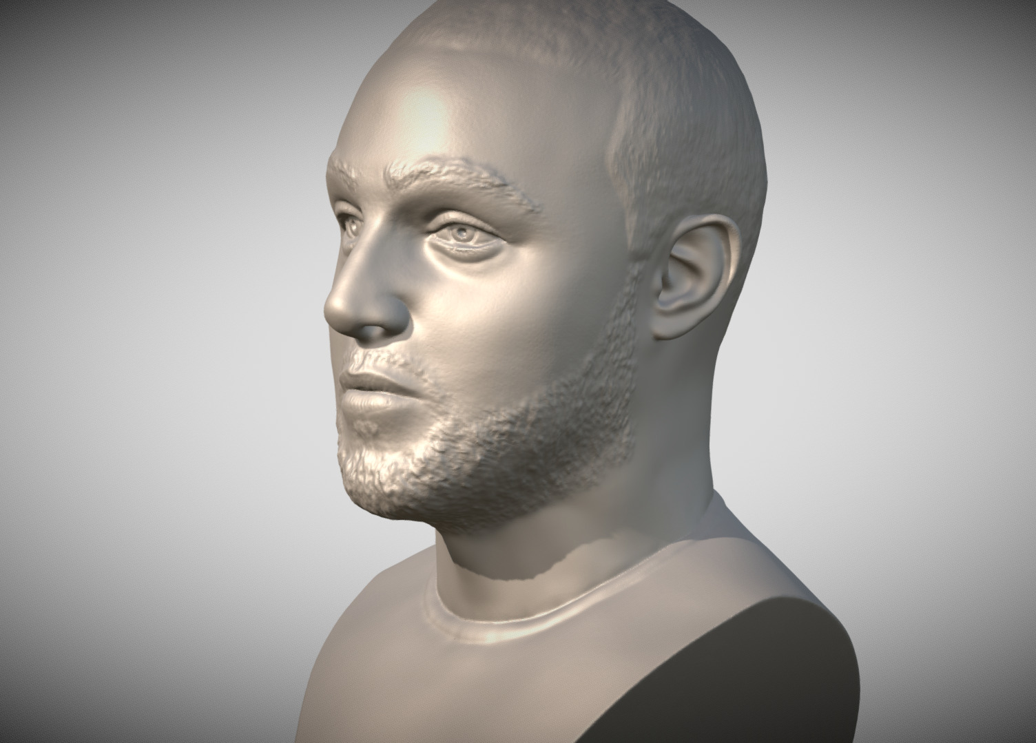 Mac Miller bust for 3D printing 3D print model_2