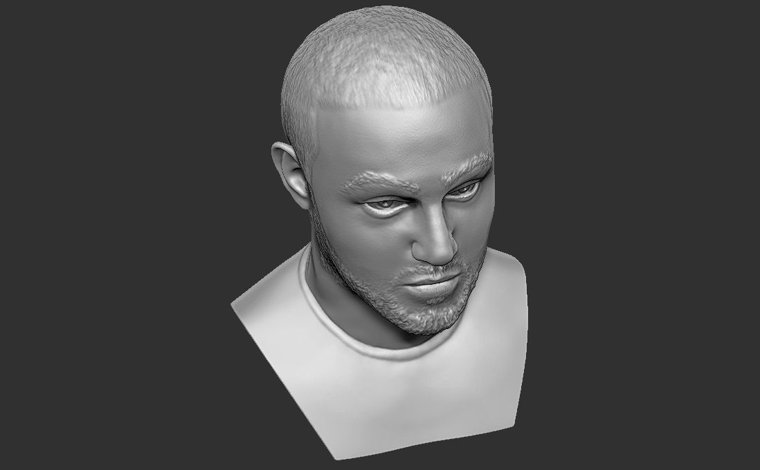 Mac Miller bust for 3D printing 3D print model_24