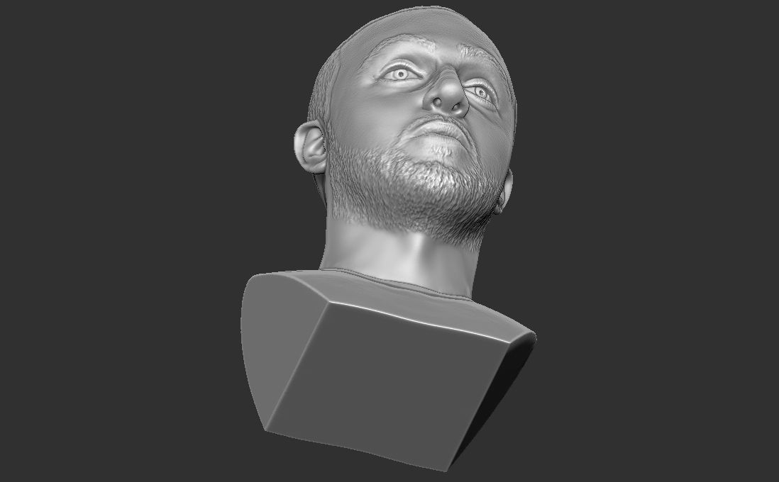 Mac Miller bust for 3D printing 3D print model_26