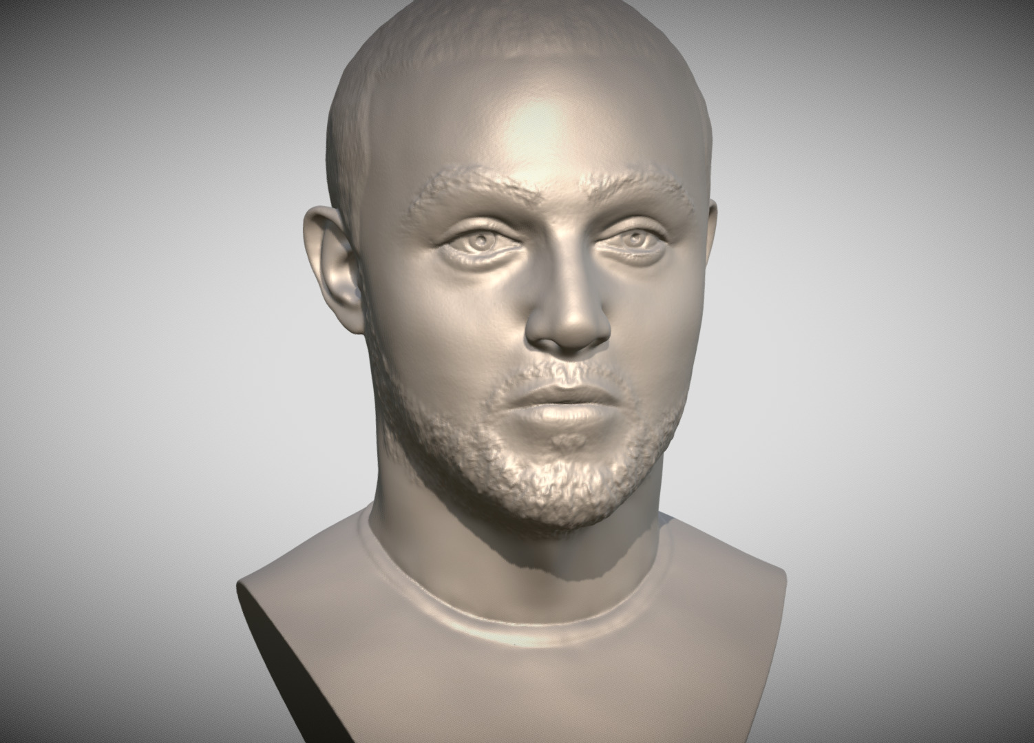 Mac Miller bust for 3D printing 3D print model_1