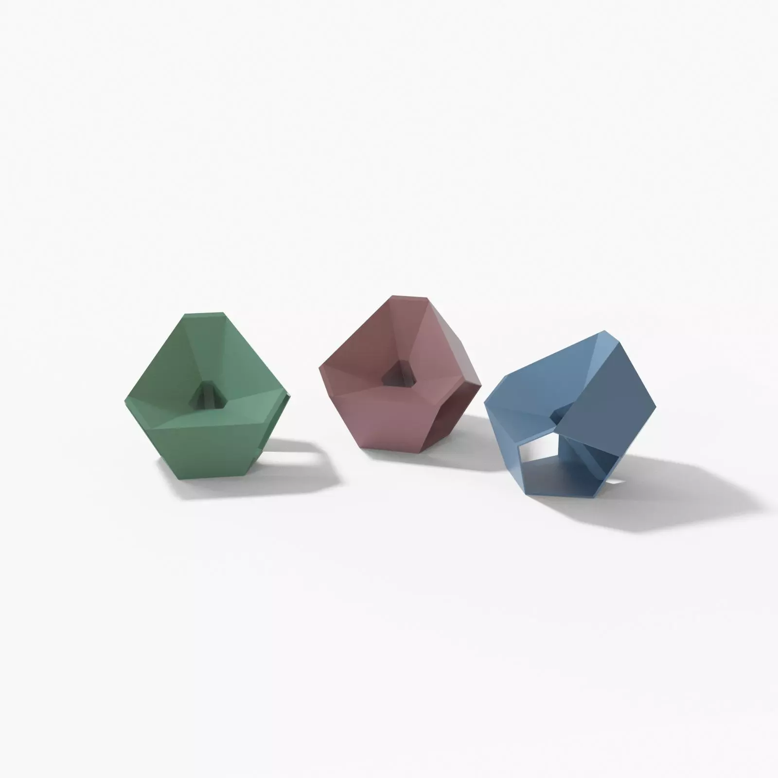 Dodekahedron Chair 3D model_0