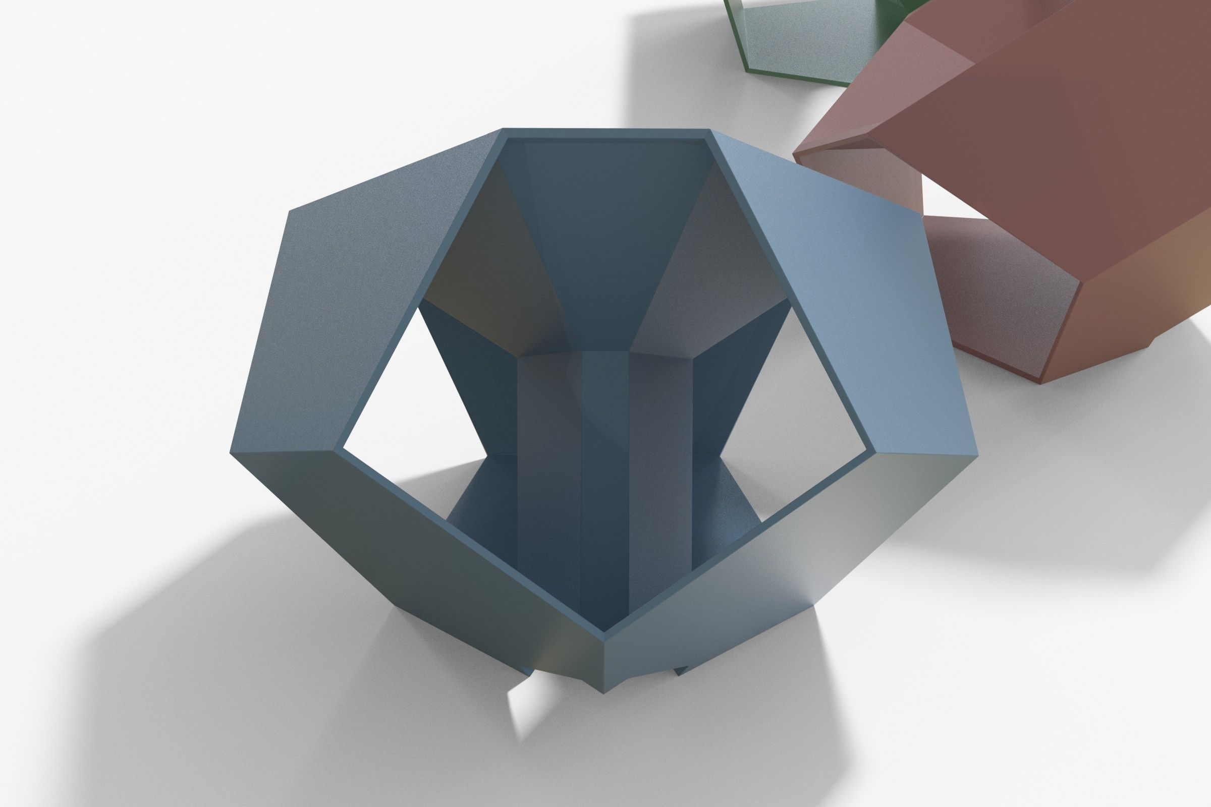Dodekahedron Chair 3D model_4