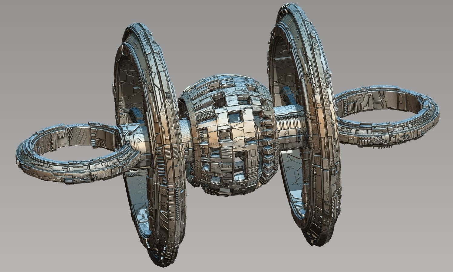 space equipment node 00101 3D model_3