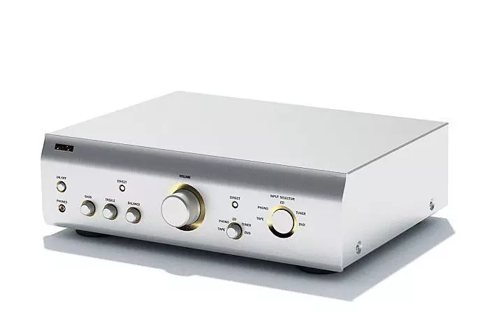 Silver Electronic Sound Amplifier 3D model_0
