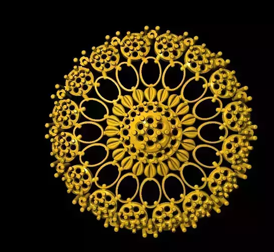 Sidepiece golden flower