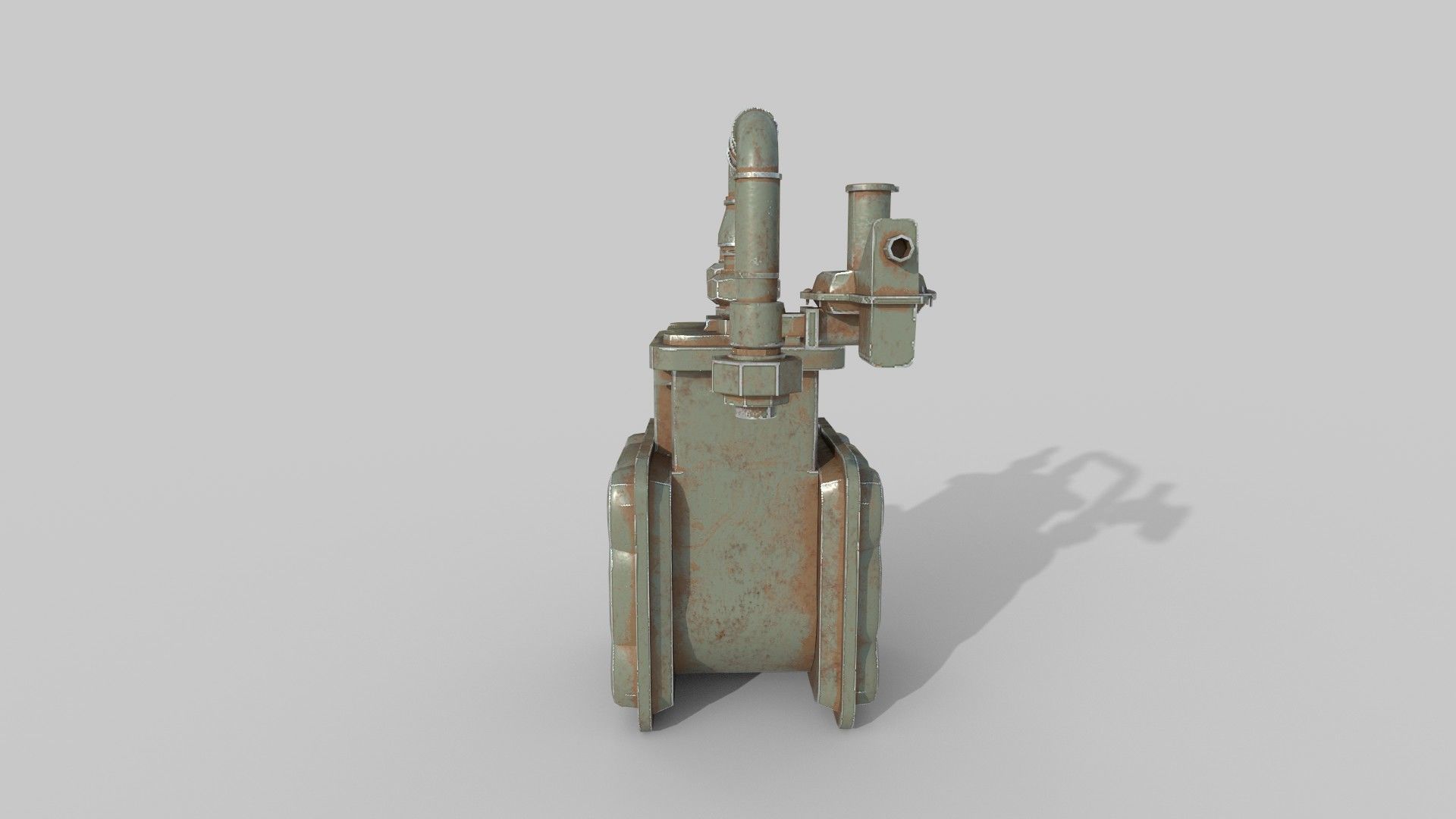  gas meter Low-poly 3D model_4