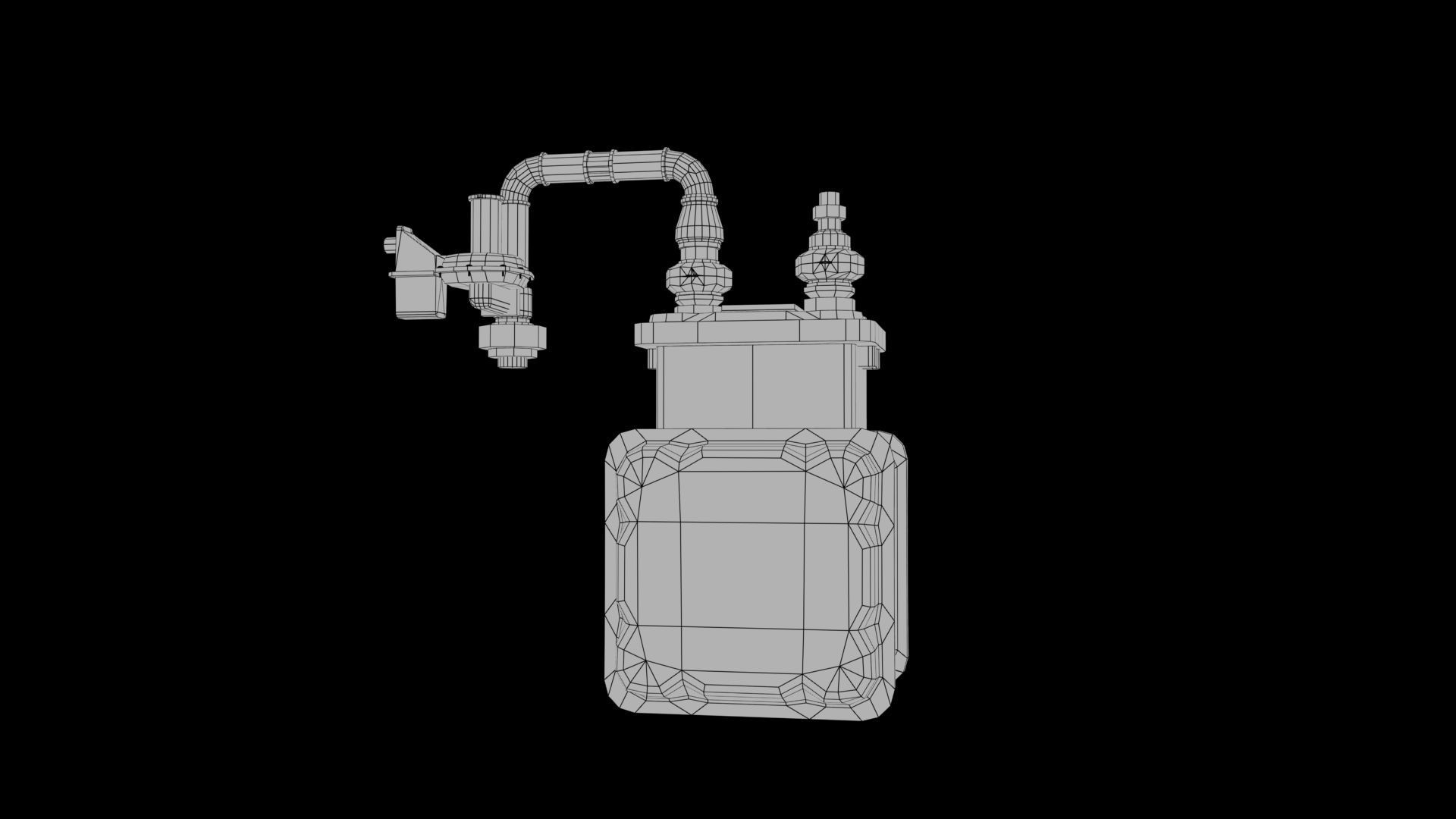  gas meter Low-poly 3D model_6