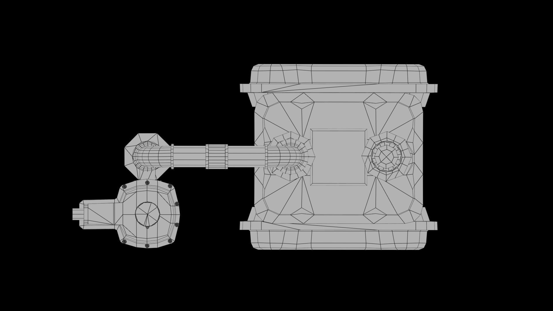  gas meter Low-poly 3D model_8