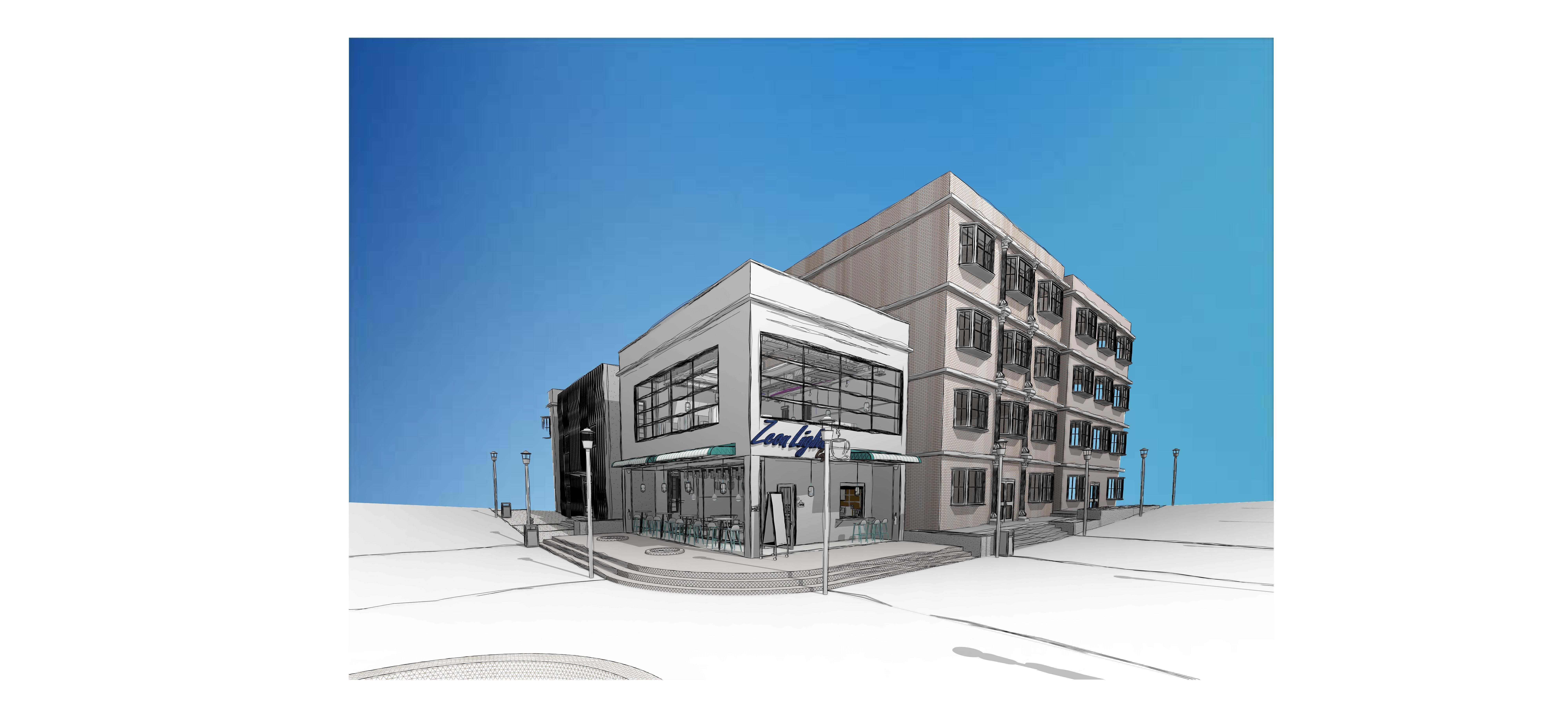 Downtown Cafe  3D model_7