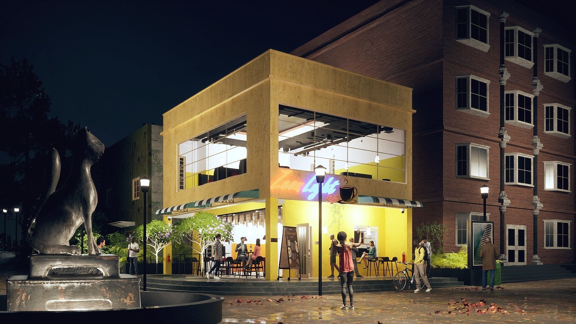 Downtown Cafe  3D model_6