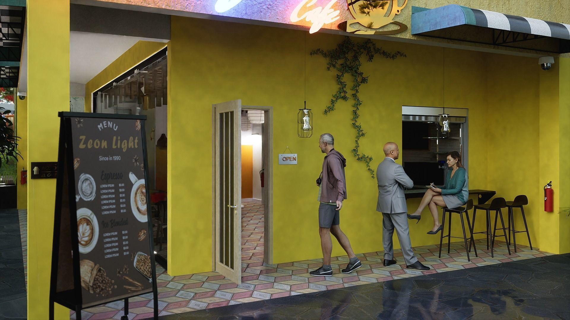 Downtown Cafe  3D model_5