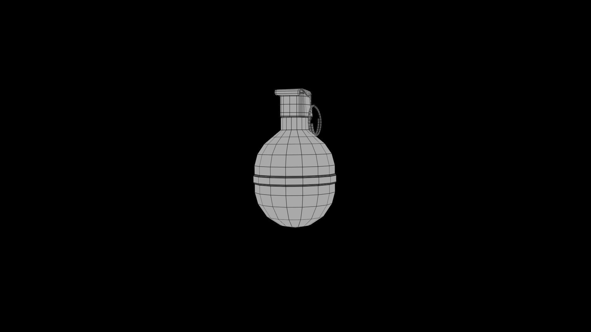 grenade Low-poly 3D model_7