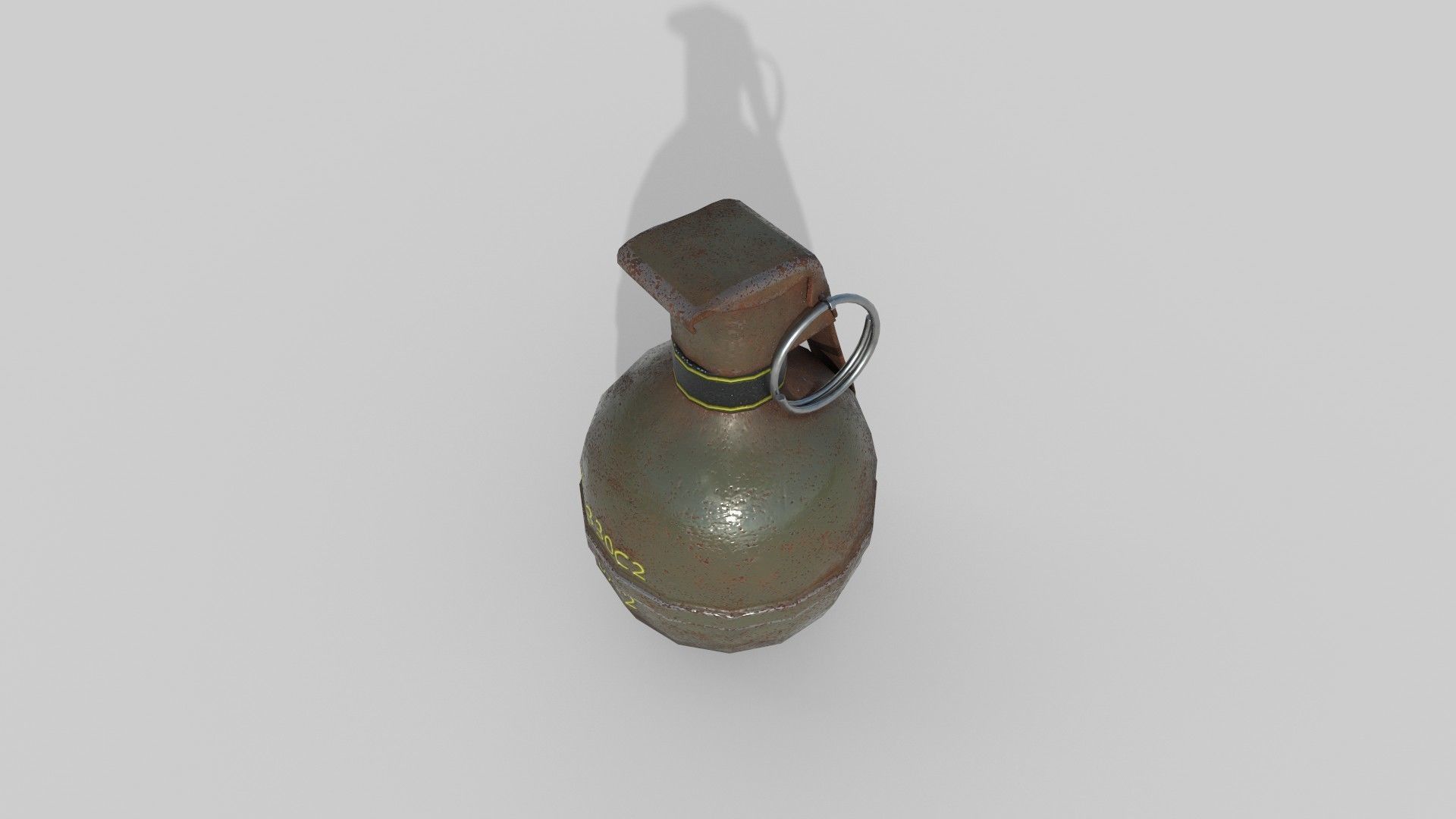 grenade Low-poly 3D model_4