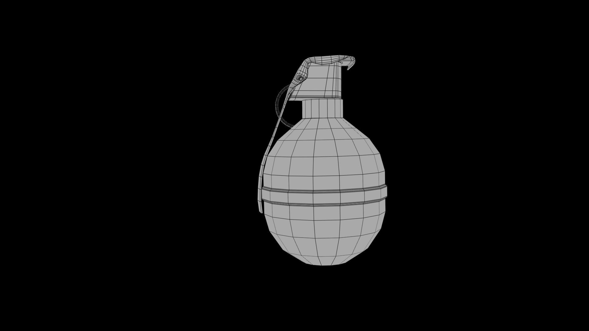 grenade Low-poly 3D model_5