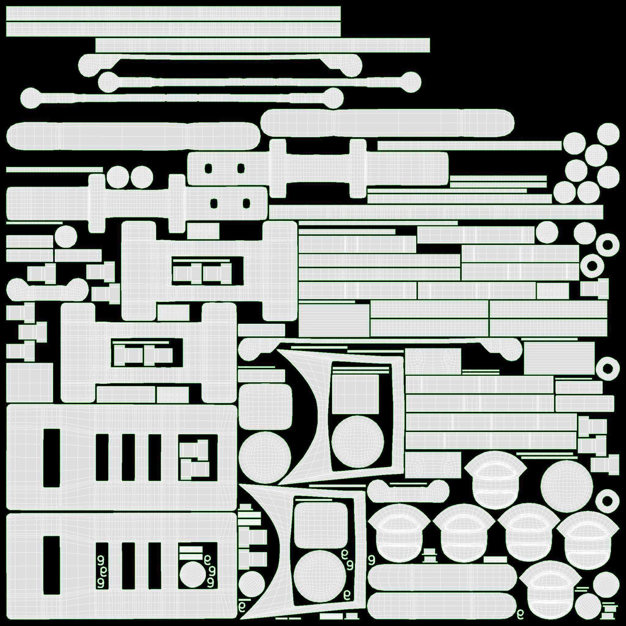 Leather briefcase closed 3D model_13