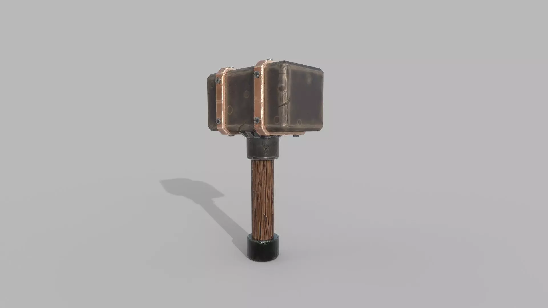Hammer Low-poly 3D model_0