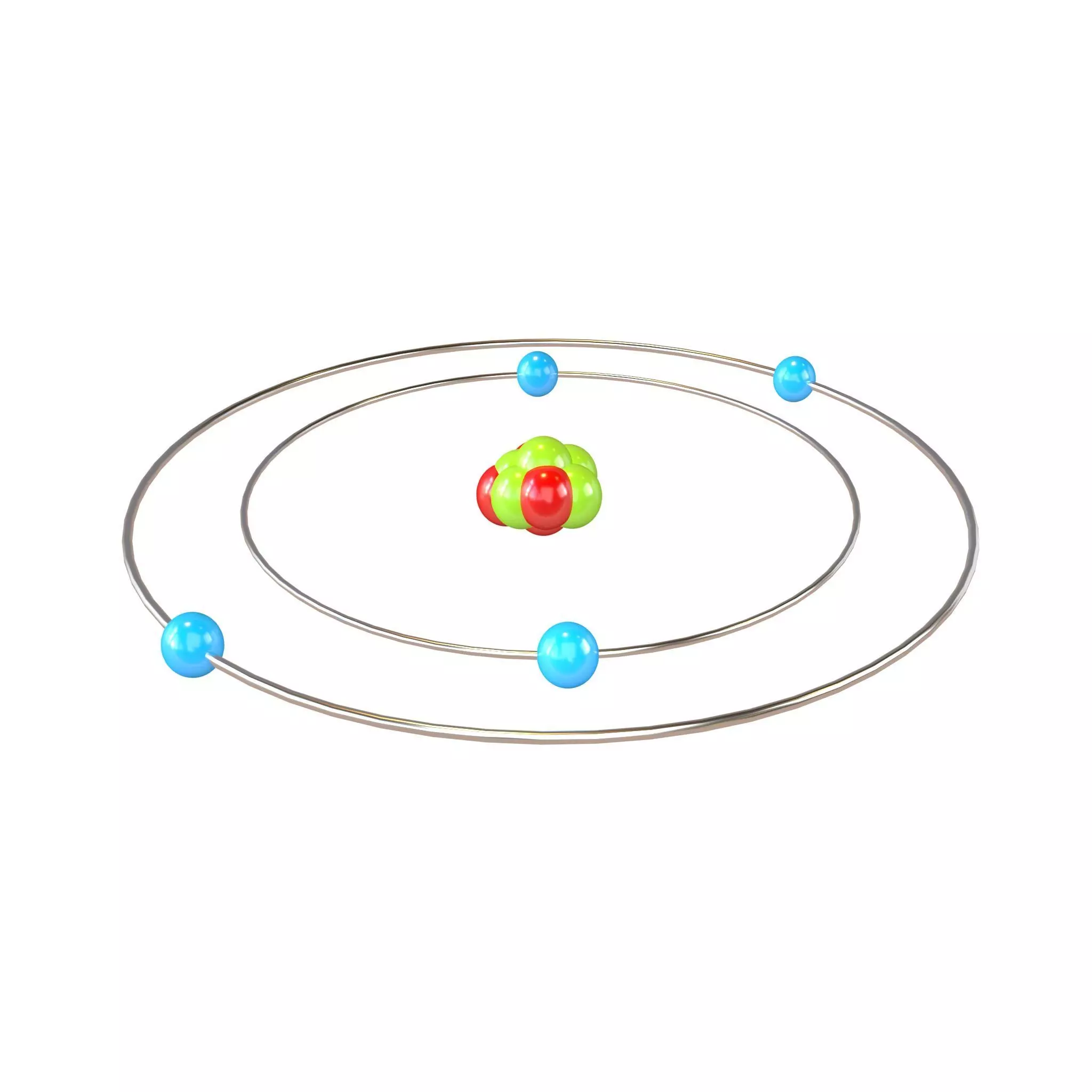 Beryllium Chemical Element v1 002 Low-poly 3D model_0