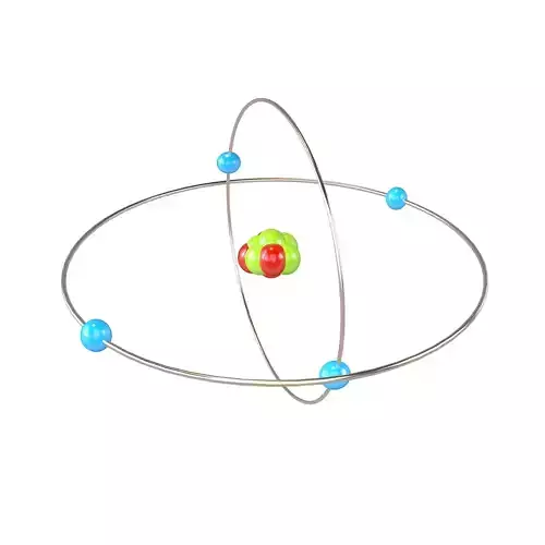 Beryllium Chemical Element v2 002 Low-poly 3D model