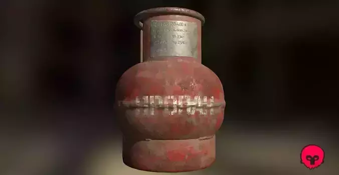 Old gas cylinder from ussr