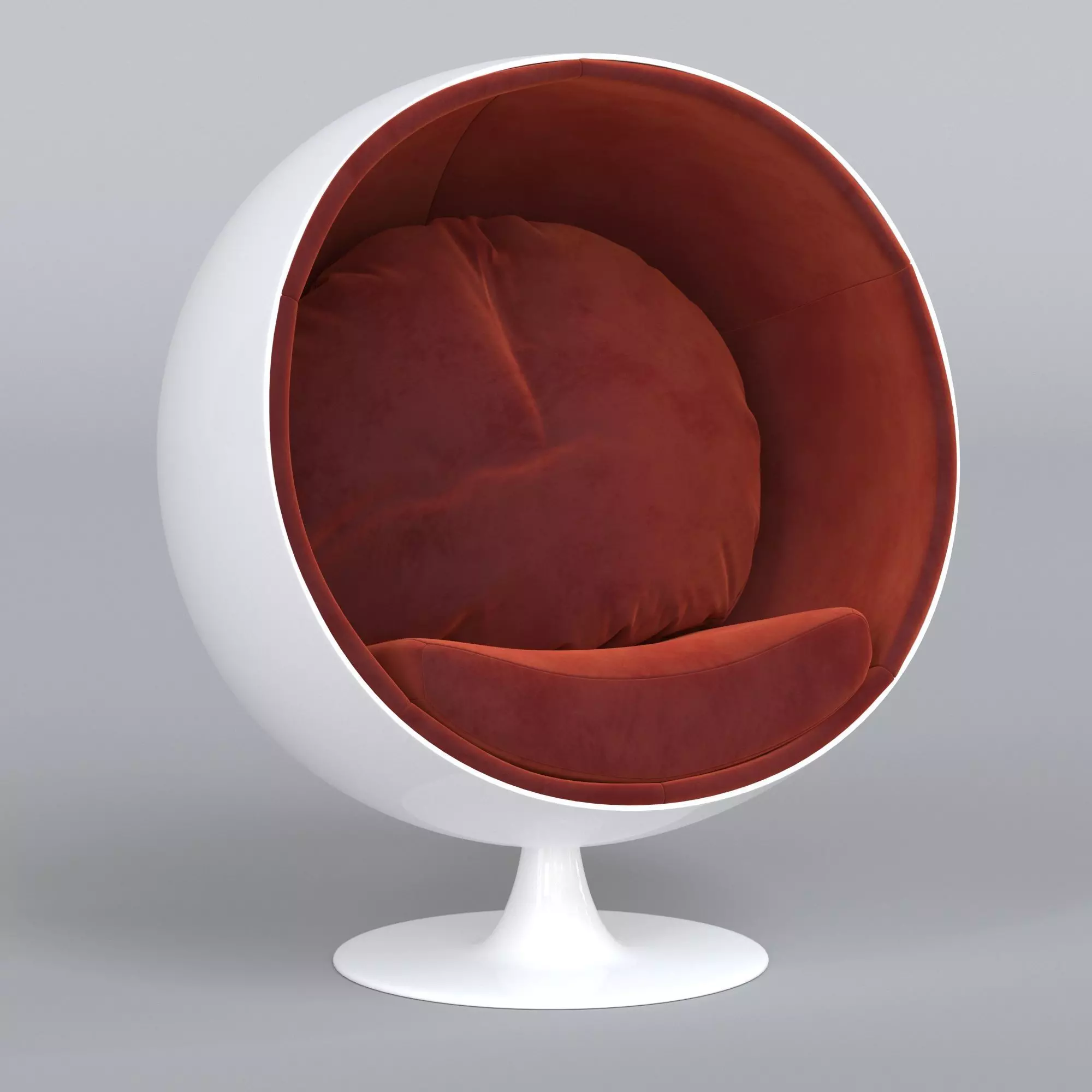 Ball Chair Premium Cashmere 3D model_0