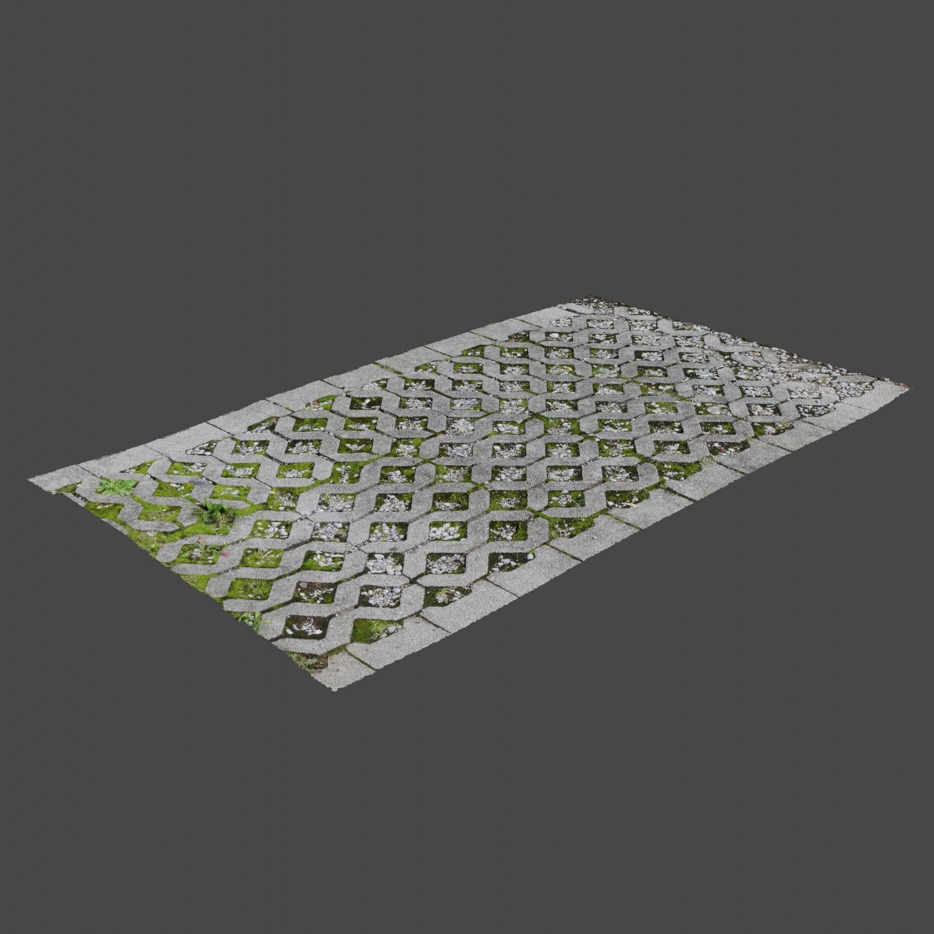 Stone Path 3D model_1