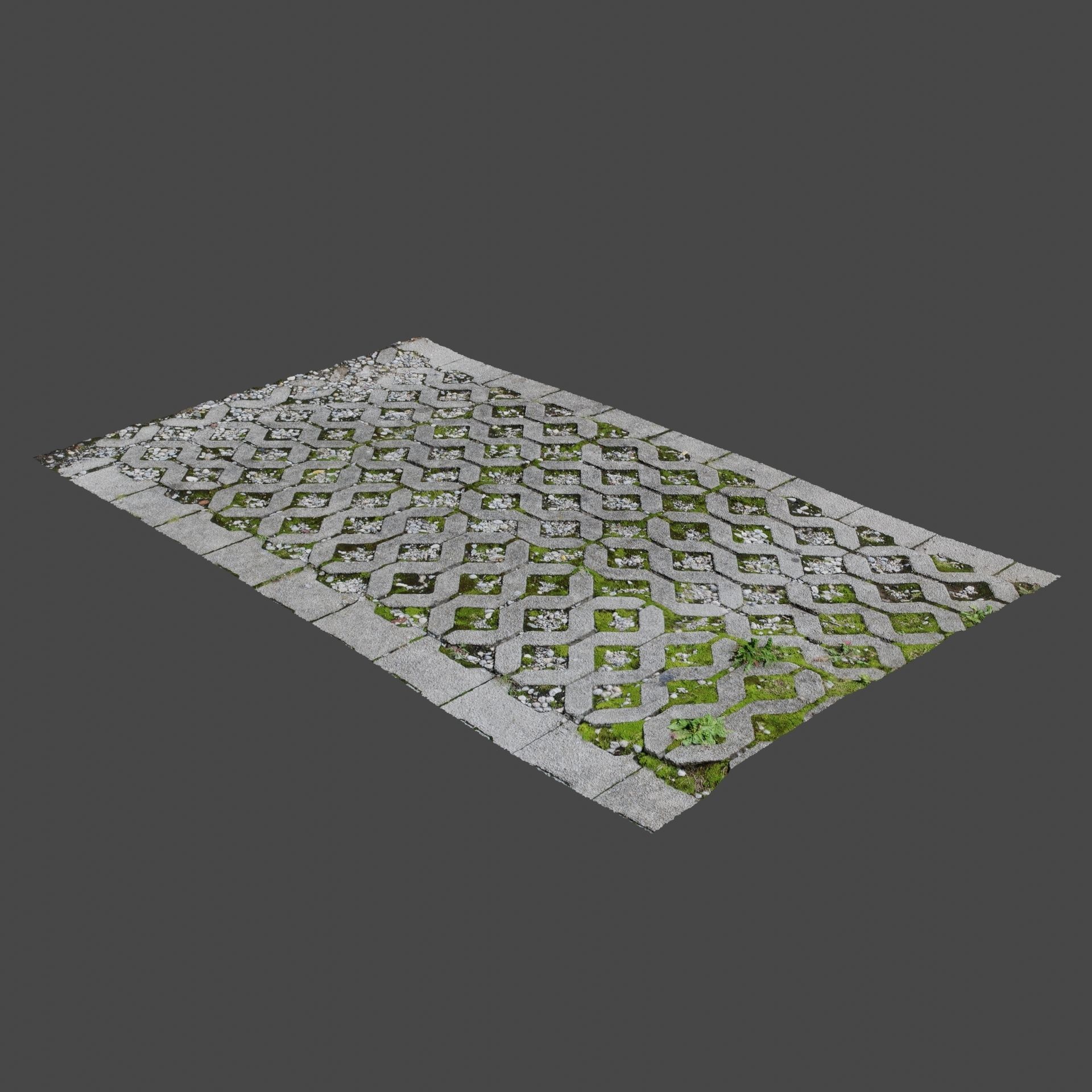 Stone Path 3D model_2