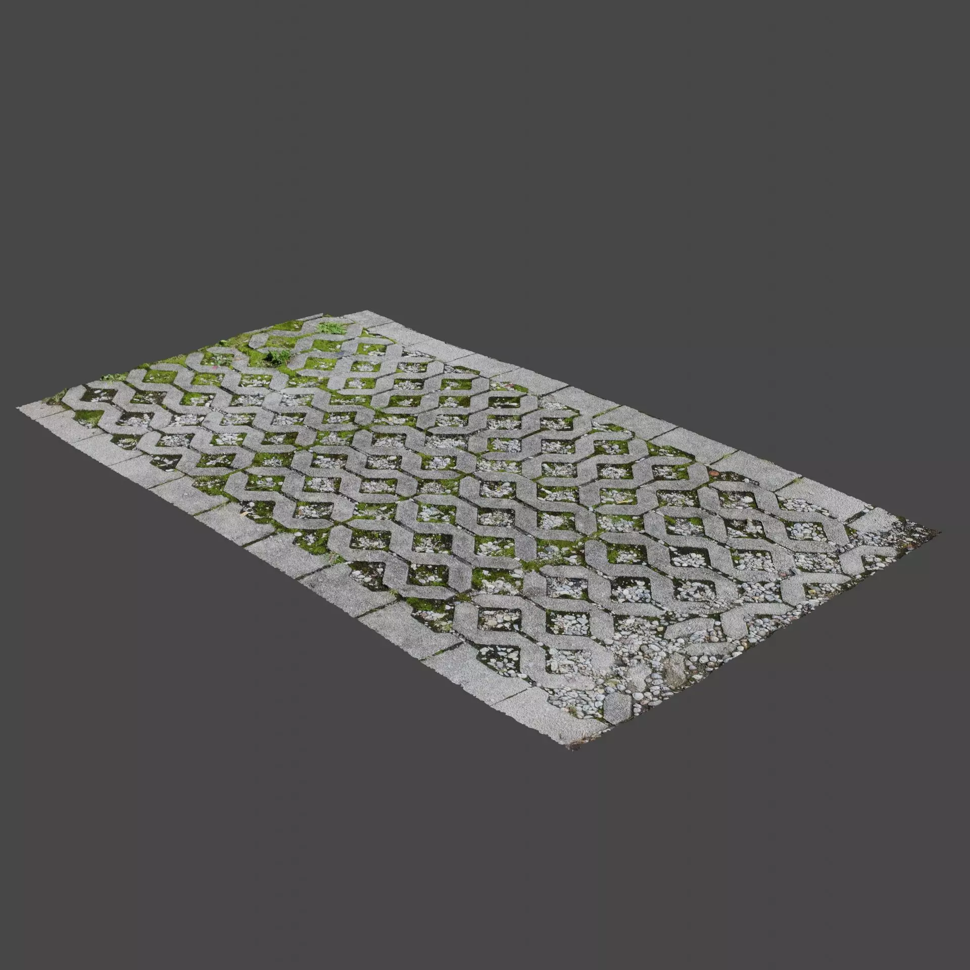 Stone Path 3D model_0