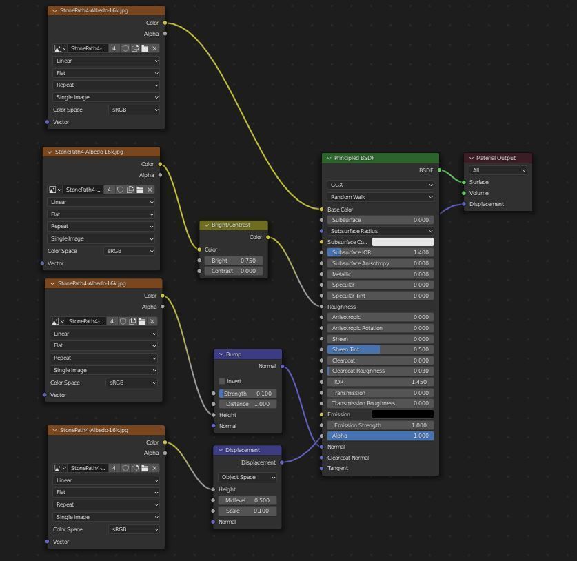 Stone Path 3D model_5