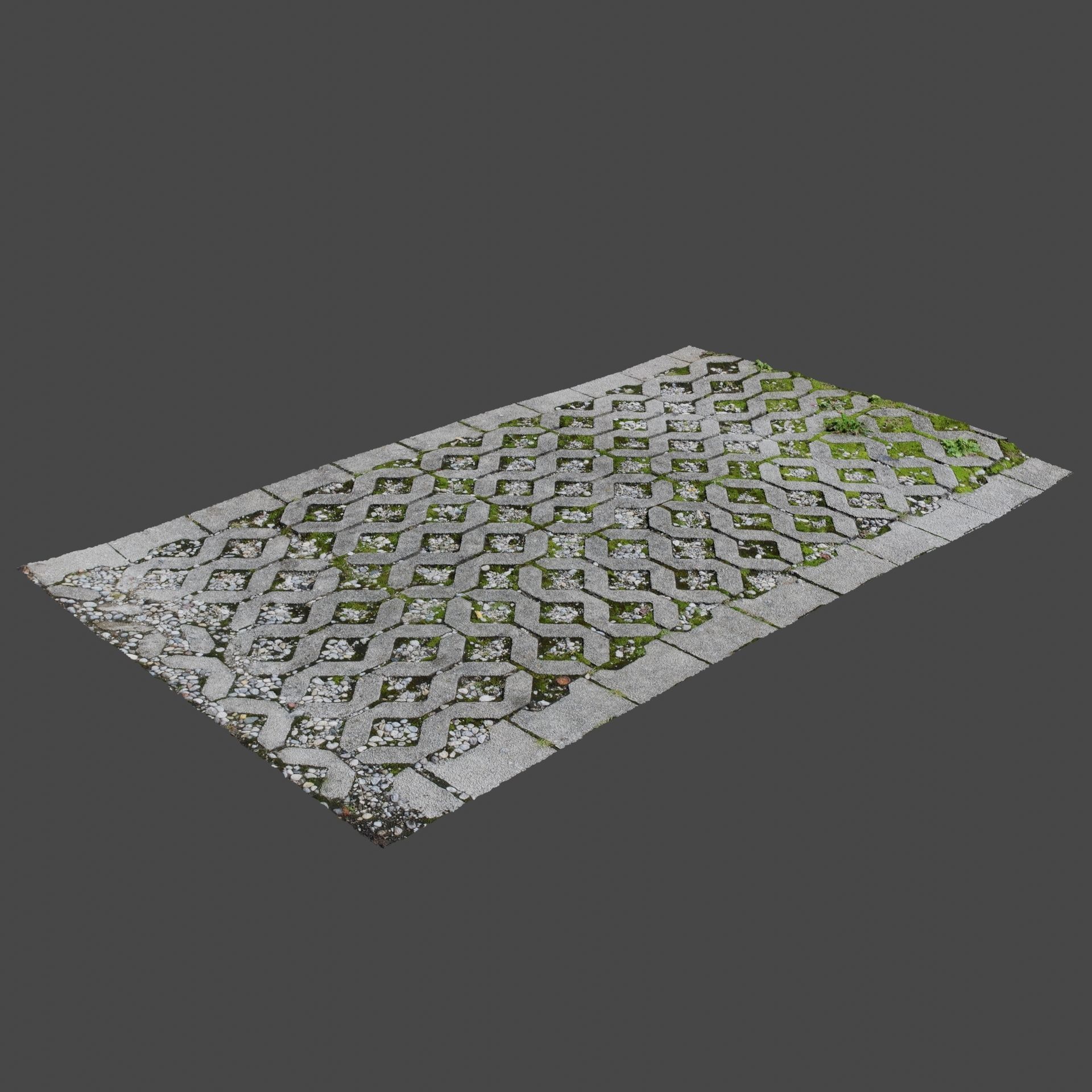 Stone Path 3D model_3