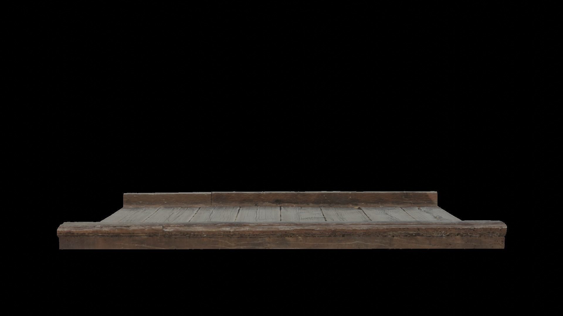 Korean Traditional Wooden Deck 3D model_5