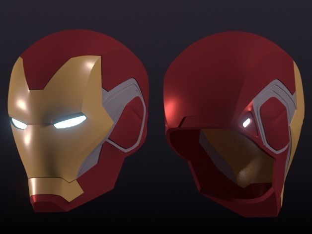 iron man incredible bust 3D print model_2