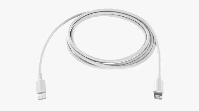 White Lightning cable double sided