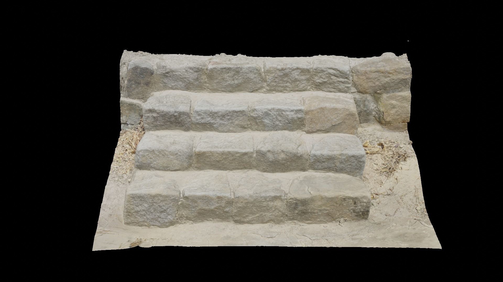 Stone Steps  3D model_5