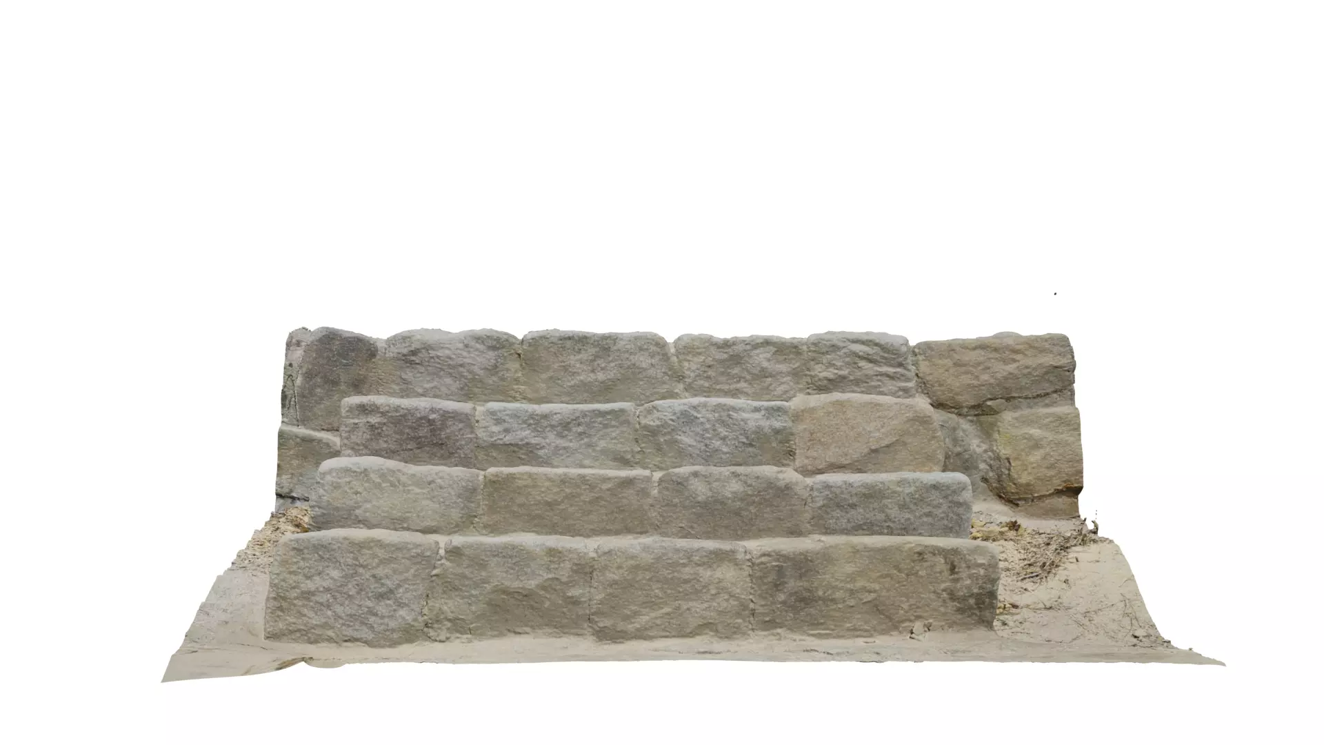 Stone Steps  3D model_0