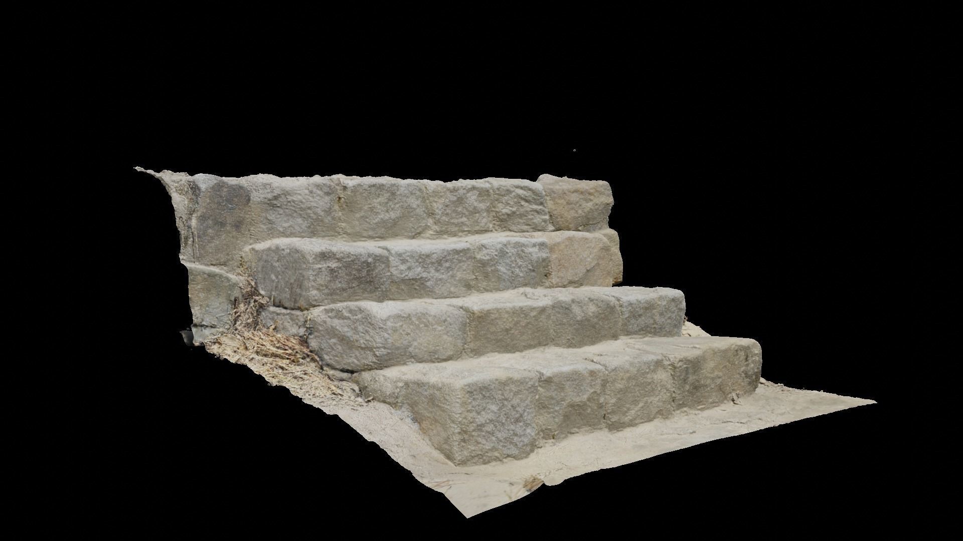 Stone Steps  3D model_1