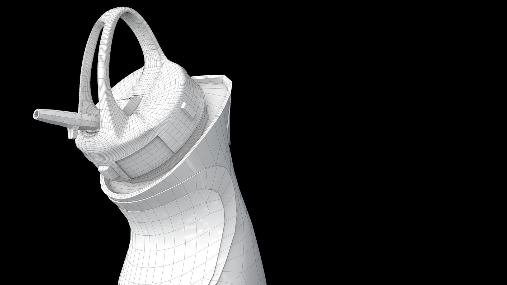 Sport Water Bottle 3D model_2