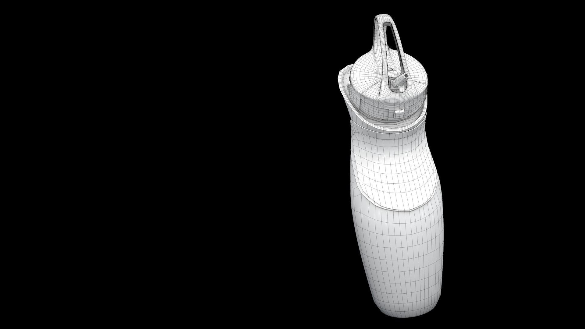 Sport Water Bottle 3D model_8