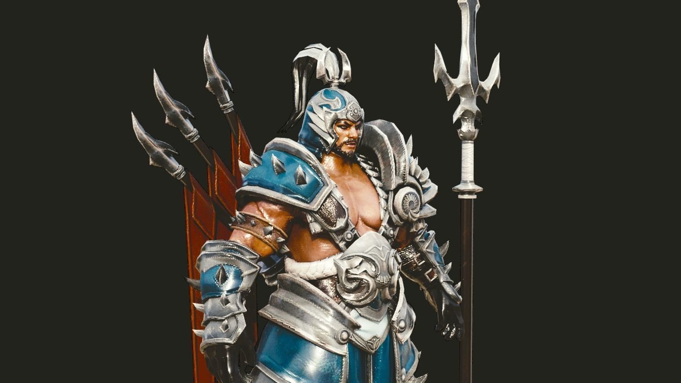 yang wang 3d model fantasy Low-poly 3D model_2