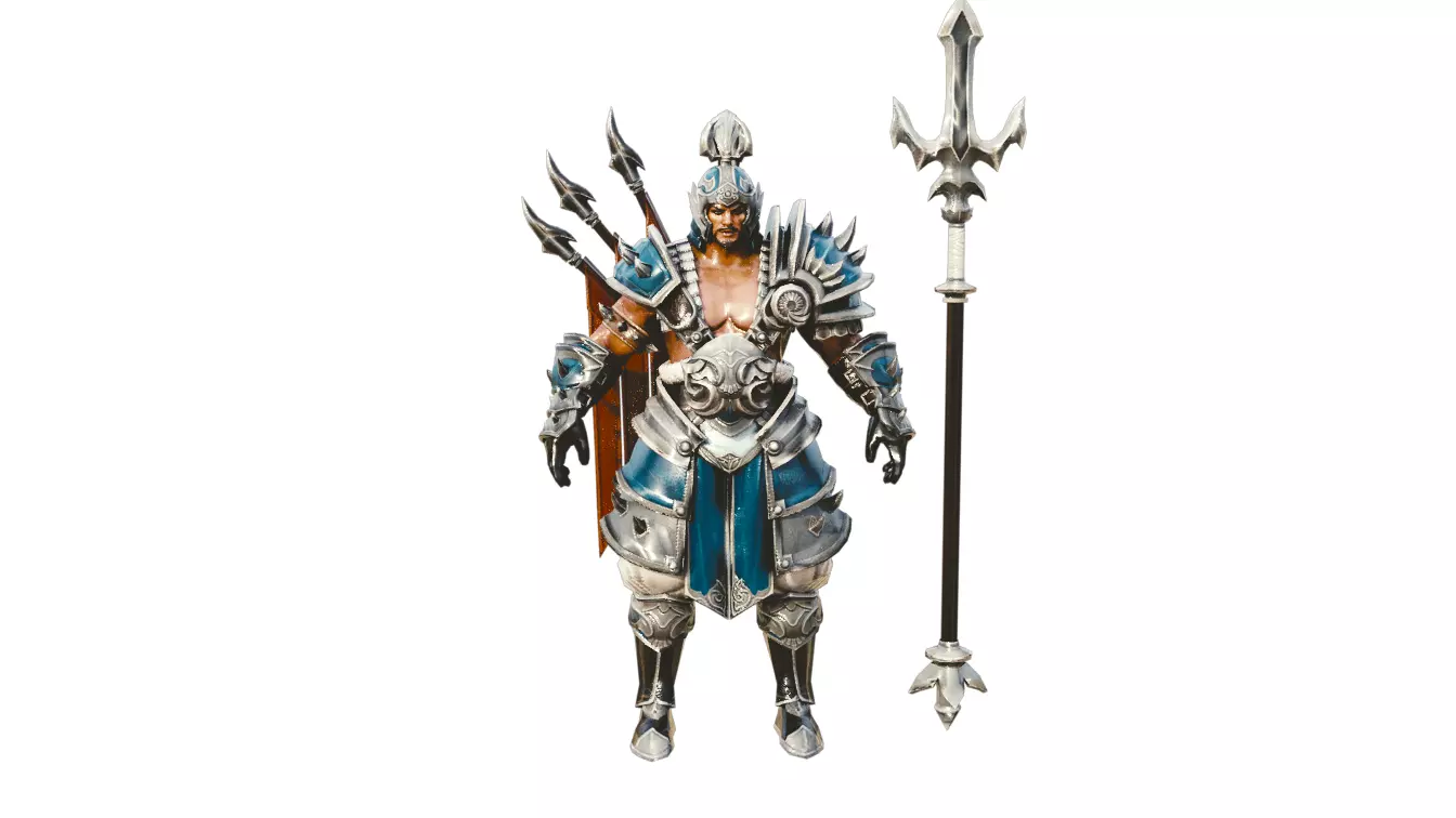 yang wang 3d model fantasy Low-poly 3D model_0