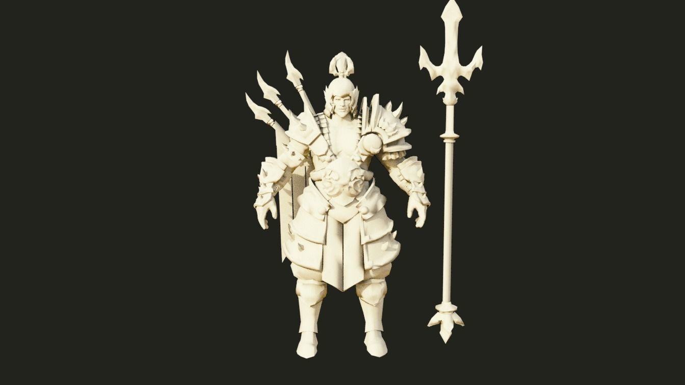 yang wang 3d model fantasy Low-poly 3D model_1