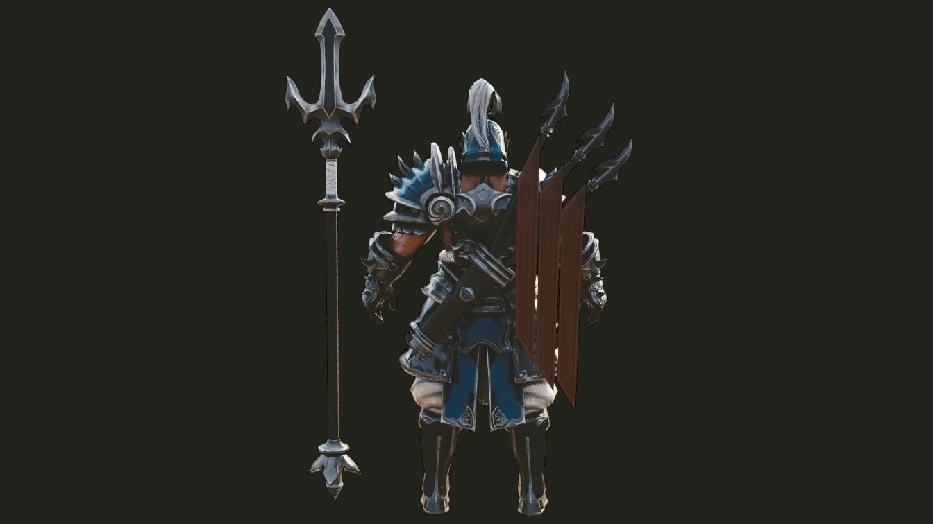 yang wang 3d model fantasy Low-poly 3D model_4