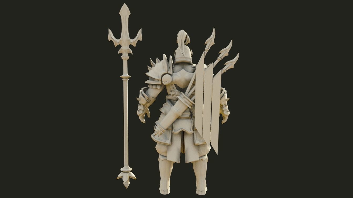 yang wang 3d model fantasy Low-poly 3D model_5