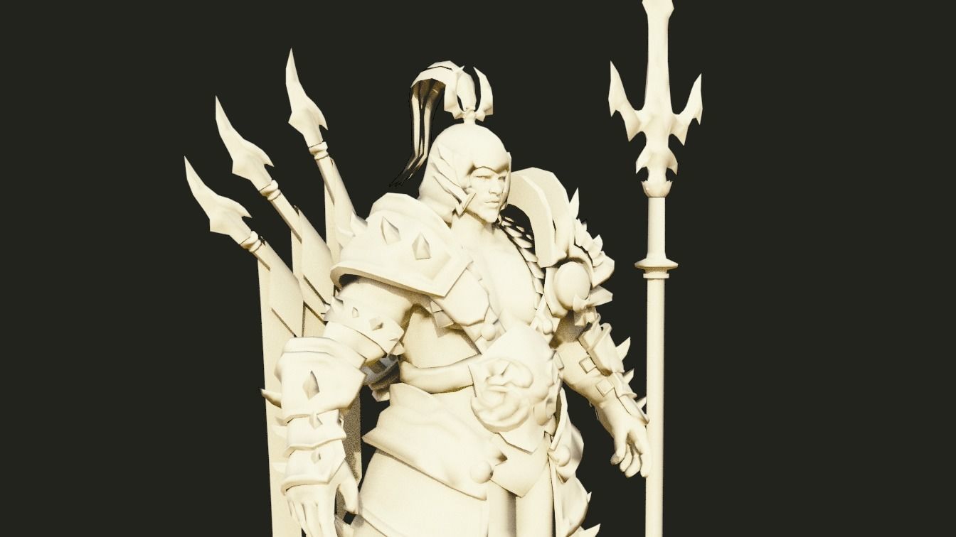 yang wang 3d model fantasy Low-poly 3D model_3